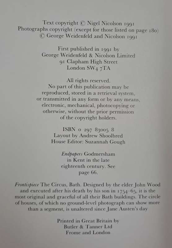 The world of Jane Austen - Nigel Nicolson (Hard cover with dj)