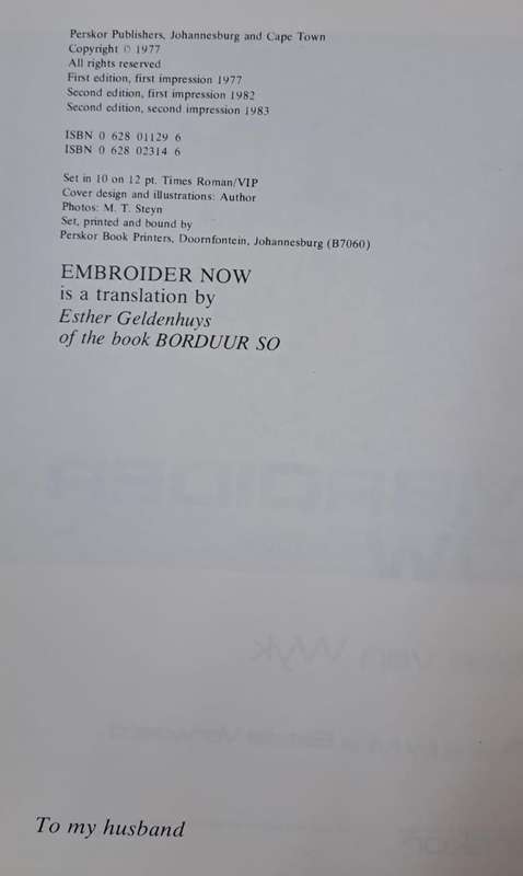Embroider now - Hetsie van wyk (Hard cover with dj)