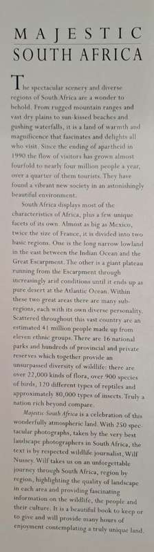 Majestic South Africa - Wilf Nussey (Hard cover with dj)