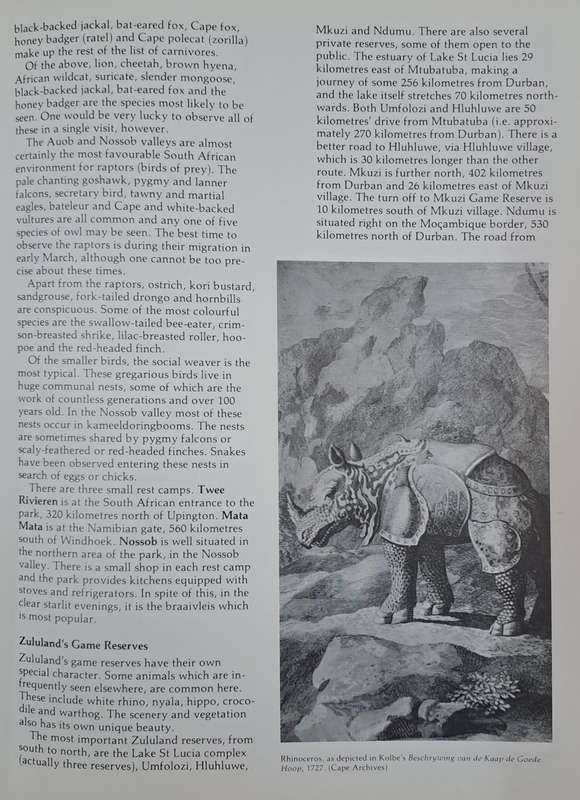South African wildlife and wilderness  - Gerald Cubitt and David Steek (paperback)