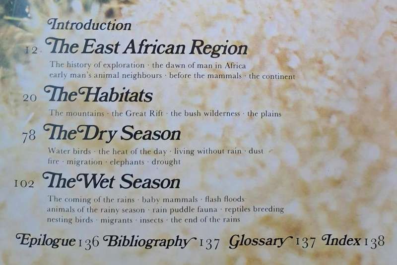 Animals of the African year the ecology of East Africa - Jane Burton (Hard cover with dj)