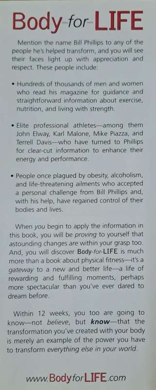 Body for life - Bill Phillips (Hard cover with dj)