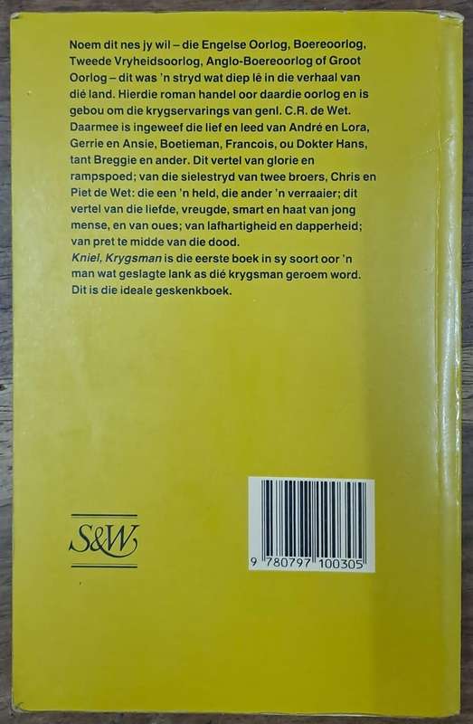 Kniel, Krygsman - At van Wyk (paperback)