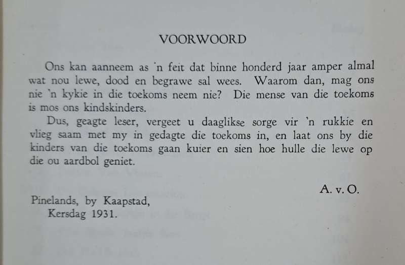 Seuns van die wolke - August van Oordt (Hard cover with no dj)