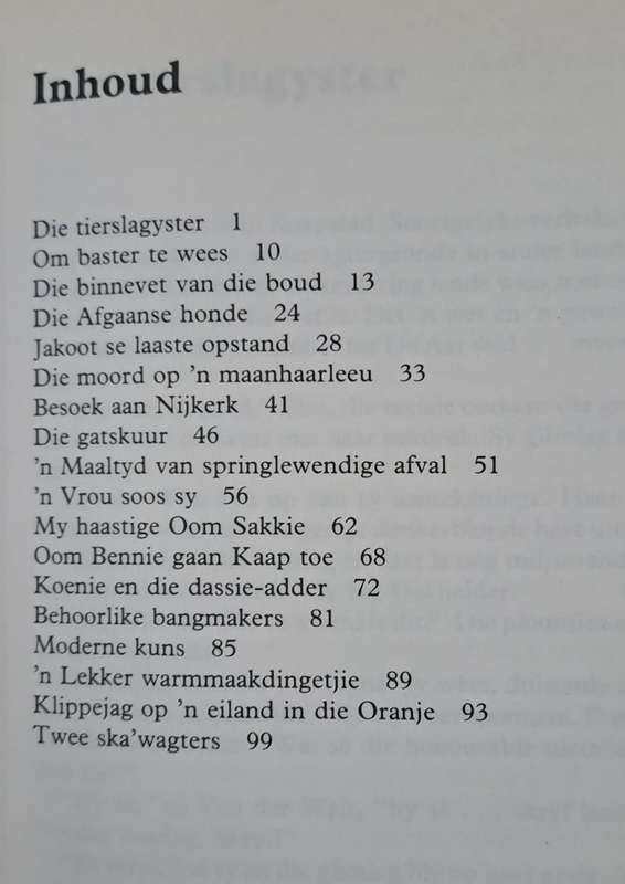 Die tierslagyster - A. A. J. van Niekerk (Hard cover with dj)