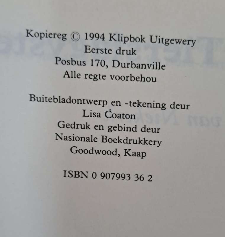 Die tierslagyster - A. A. J. van Niekerk (Hard cover with dj)