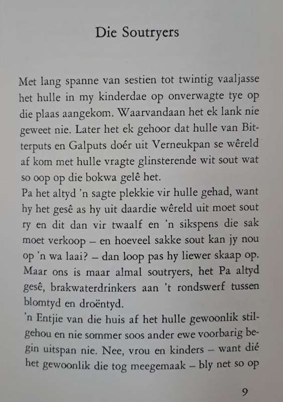 Die soutryers A. A. J. Van Niekerk (Hard cover with dj)