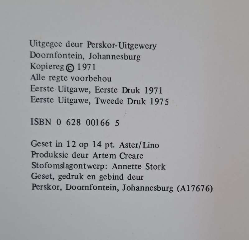 Salmaklak - Ben Venter (Hard cover with no dj)
