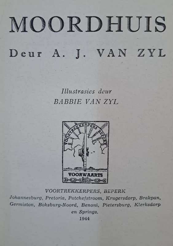 Moorhuis - A. J. Van Zyl (Hard cover with no dj)