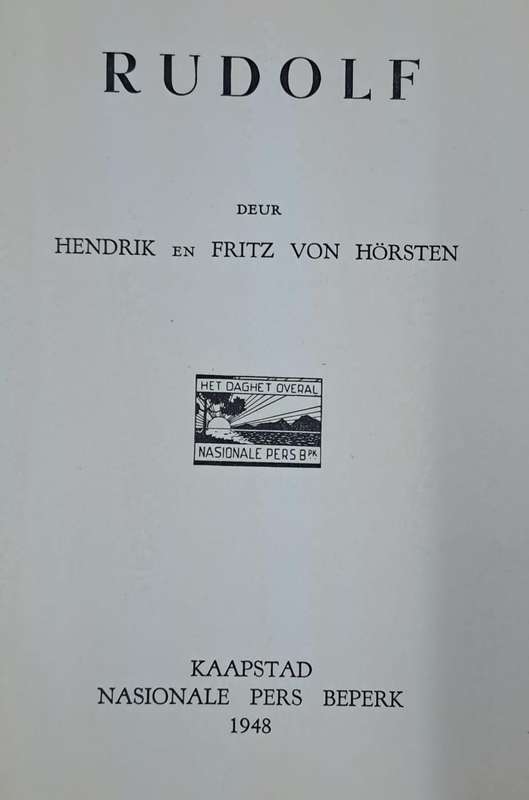 Rudolf - Hendrik en Fritz von Hörsten (Hard cover with no dj)