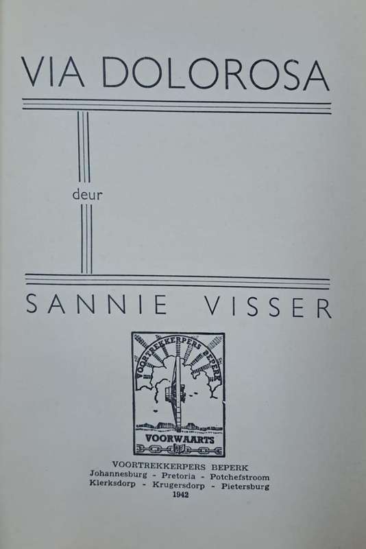 Via Dolorosa - Sannie Visser (Hard cover with no dj)