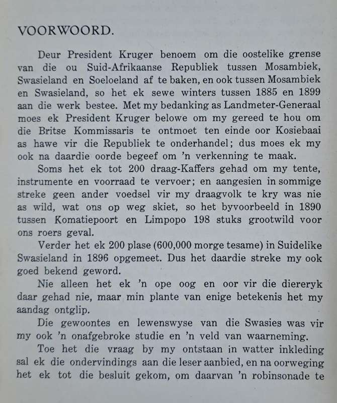 Langs die Lebombo - G. R. Von Wielligh (Hard cover with no dj)