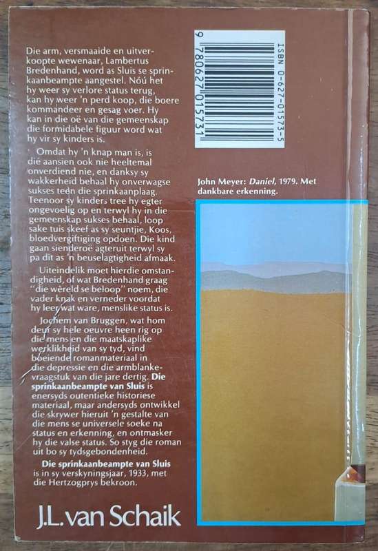 Die sprinkaan-beampte van sluis - Jochem van Bruggen (paperback)