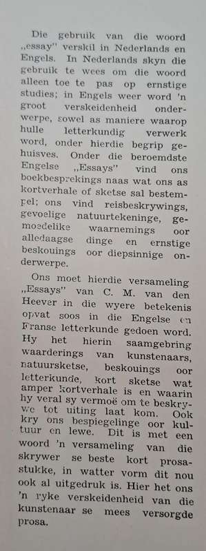 Mens en woord - C. M. van den Heever (Hard cover with dj)