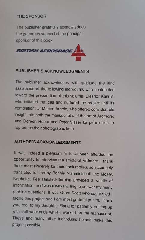 Ardmore (An African discovery) - Gillian Scott  :Hard cover with DJ
