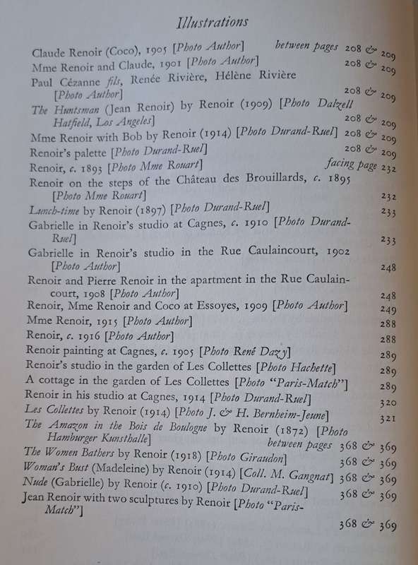 Renoir my Father - Jean Renoir (Hard Cover with dustjacket)