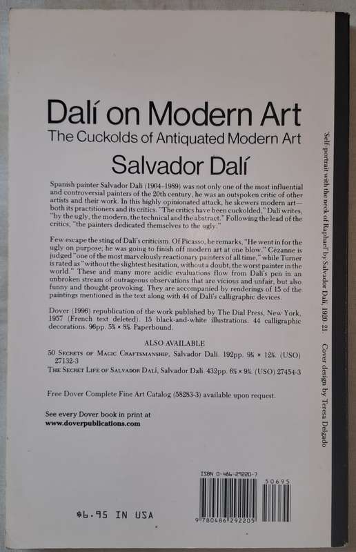 Dali on Modern Art - Salvador Dali (paperback)