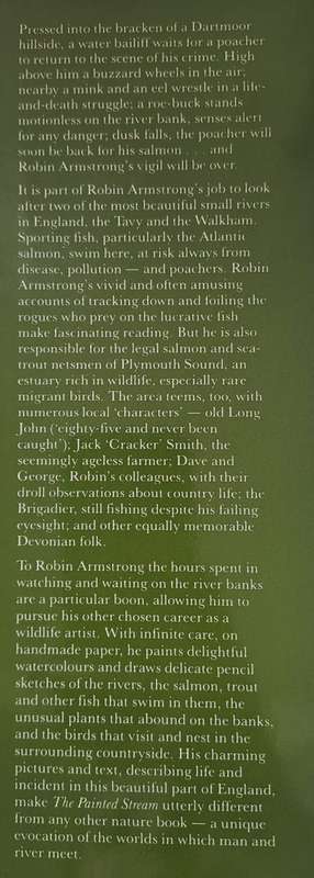 The Painted Stream (A River Warden's Life) - Robin Armstrong  : Hard cover with DJ
