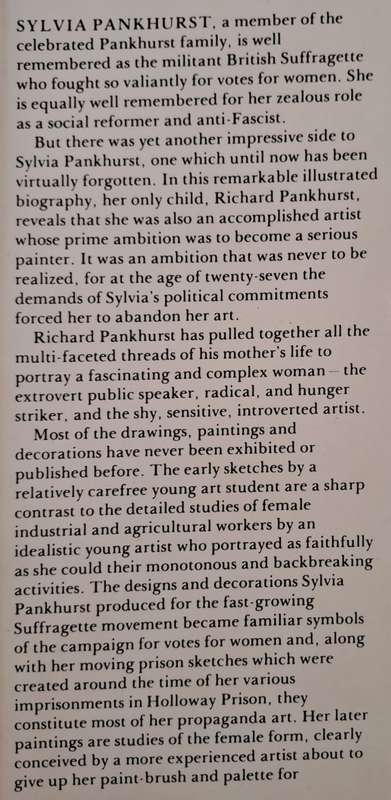 Sylvia Pankhurst - Richard Pankhurst (Hard cover with DJ)