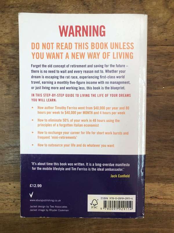 The 4-Hour Work Week - Timothy Ferriss (Paperback)