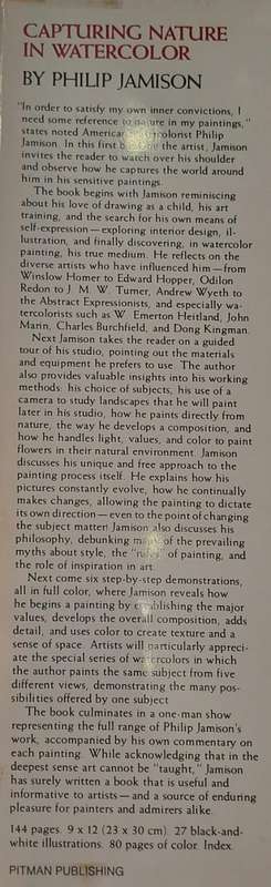 Capturing Nature in Watercolor - Philip Jamison (Hard cover with DJ)