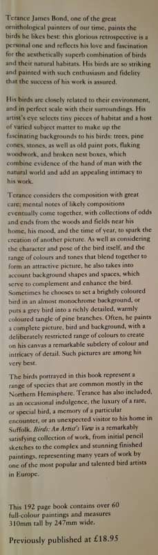 Birds an Artist's View - Rob Hume (Hard cover with DJ)