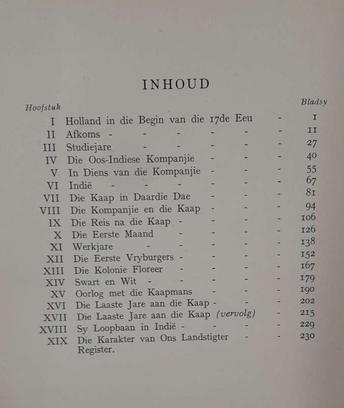 Jan Van Riebeeck - C Louis Leipoldt (Hardcover book with no dj)