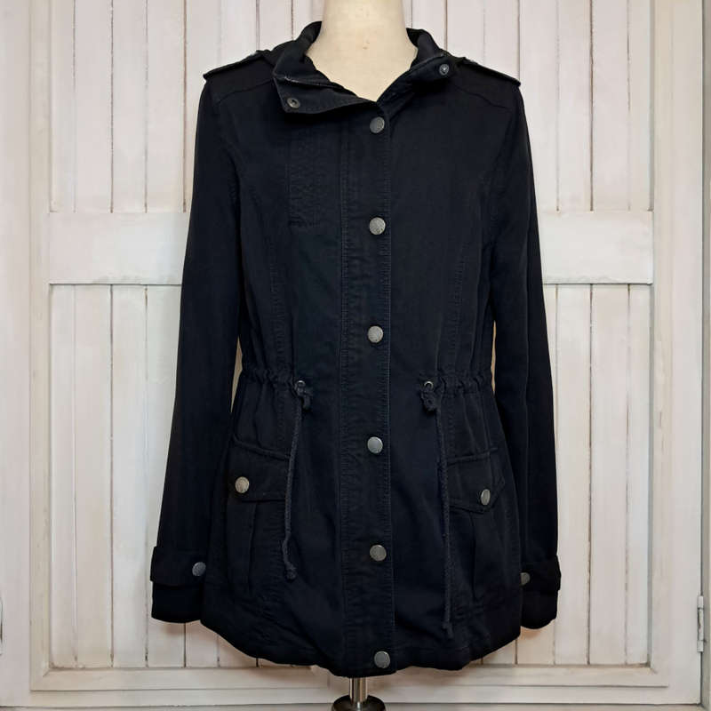 COTTON ON PARKA JACKET - BLACK