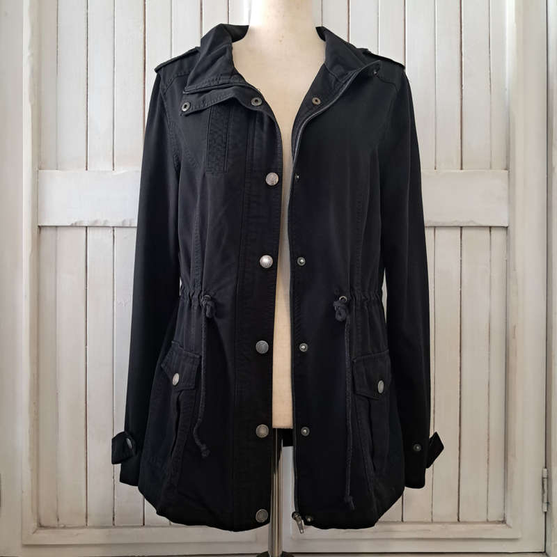 COTTON ON PARKA JACKET - BLACK