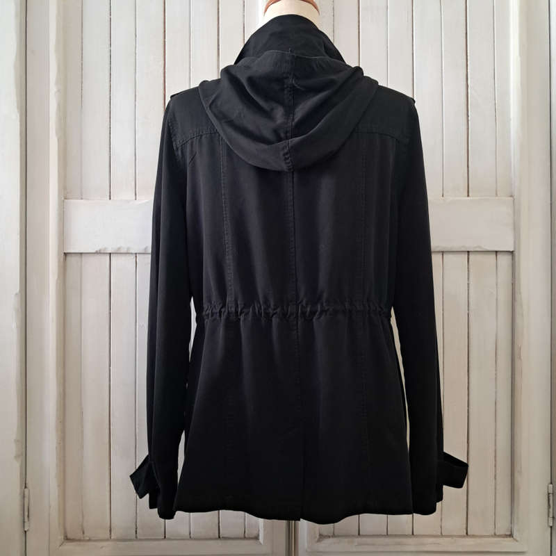 COTTON ON PARKA JACKET - BLACK