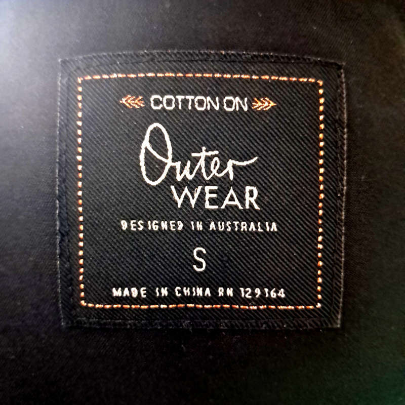 COTTON ON PARKA JACKET - BLACK