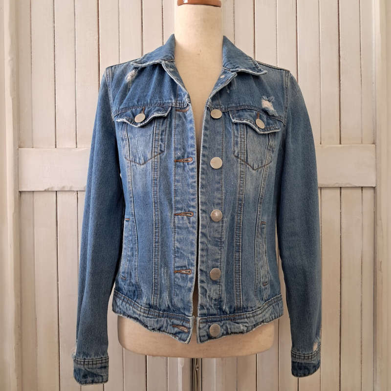 EXACT DENIM JACKET (SIZE 10) - BLUE