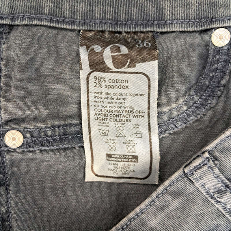 WOOLWORTHS RE LOW-RISE SKINNY JEANS - FADED PETROL BLUE