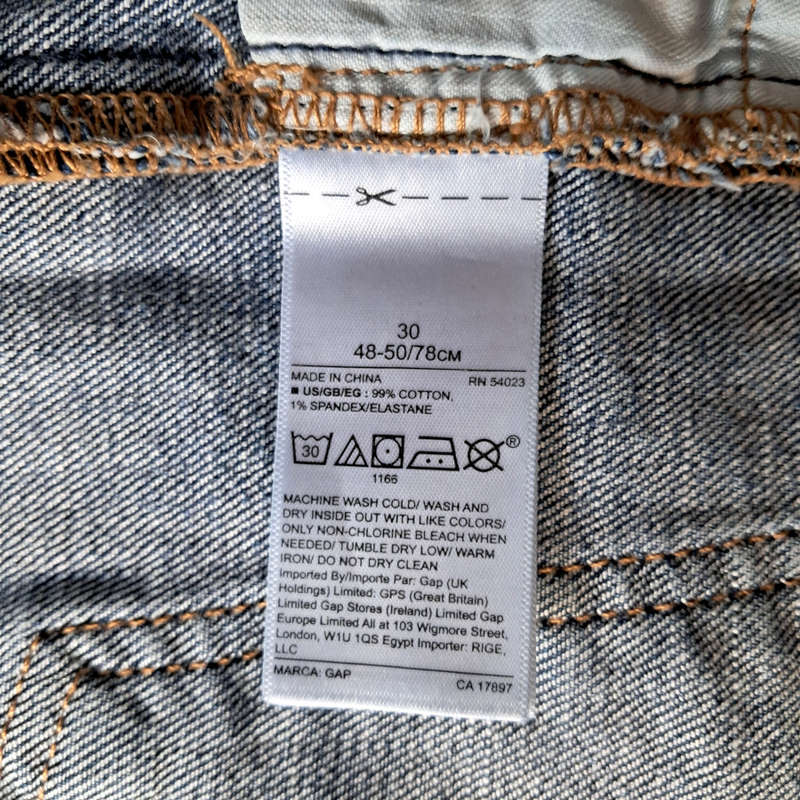 GAP HIGH RISE WIDE-LEG JEANS - MEDIUM INDIGO WASH