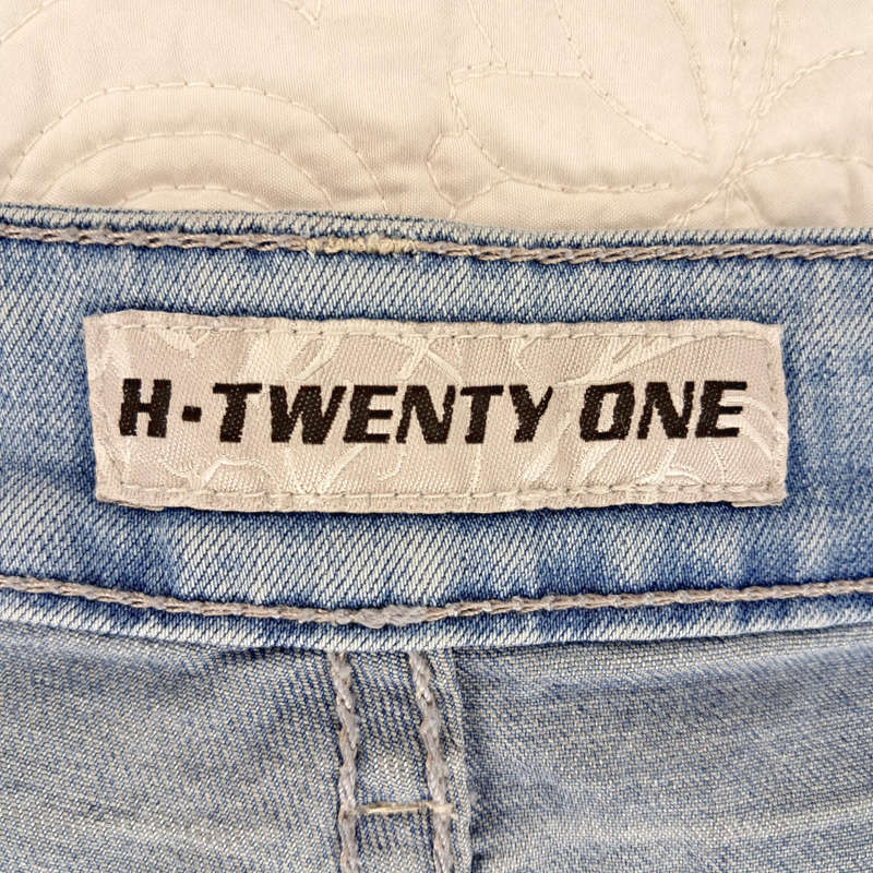 H-TWENTY ONE LOW-RISE SKINNY JEANS - CLASSIC BLUE