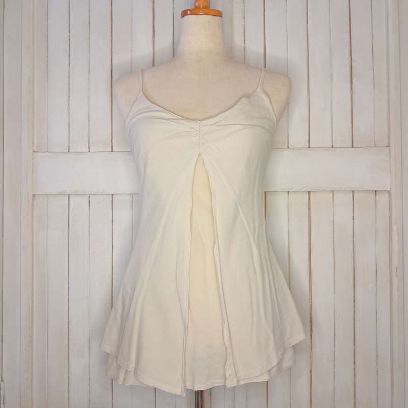 JUST CRUIZIN 100% COTTON TOP - ECRU/STONE