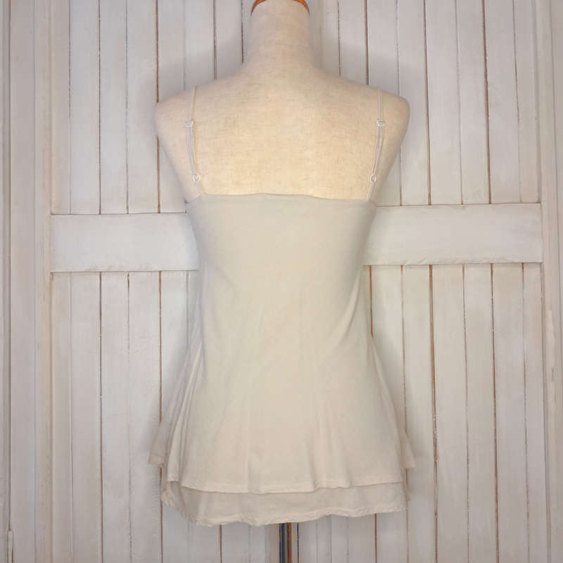 JUST CRUIZIN 100% COTTON TOP - ECRU/STONE