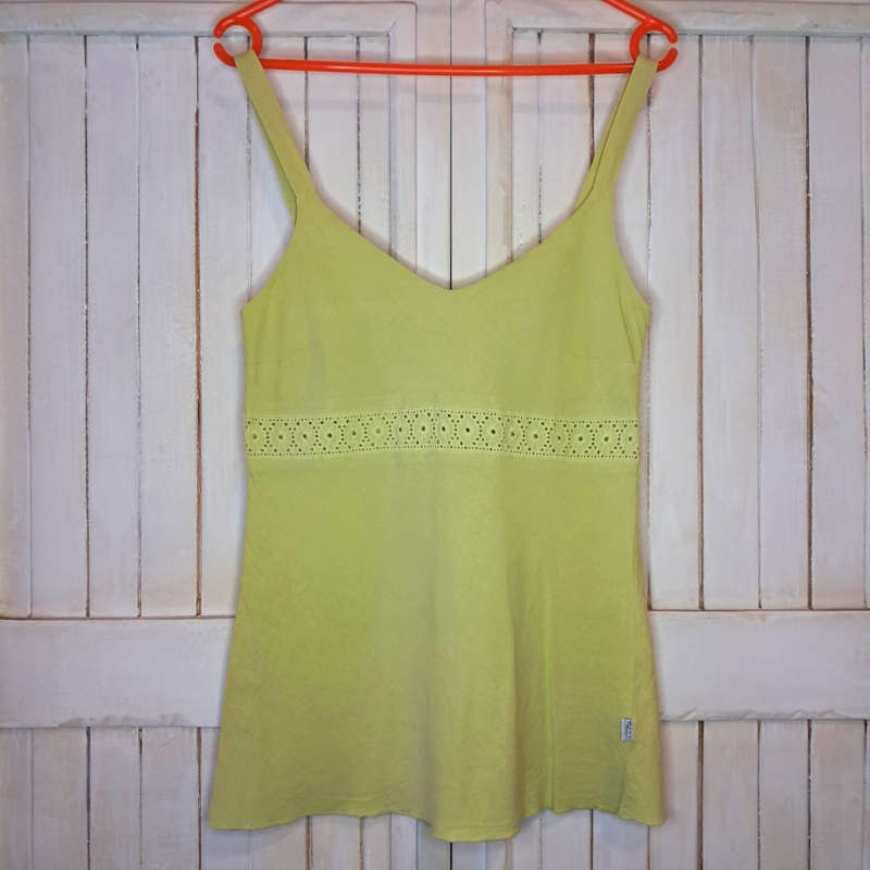 JUST CRUIZIN 100% COTTON TOP - LIME GREEN