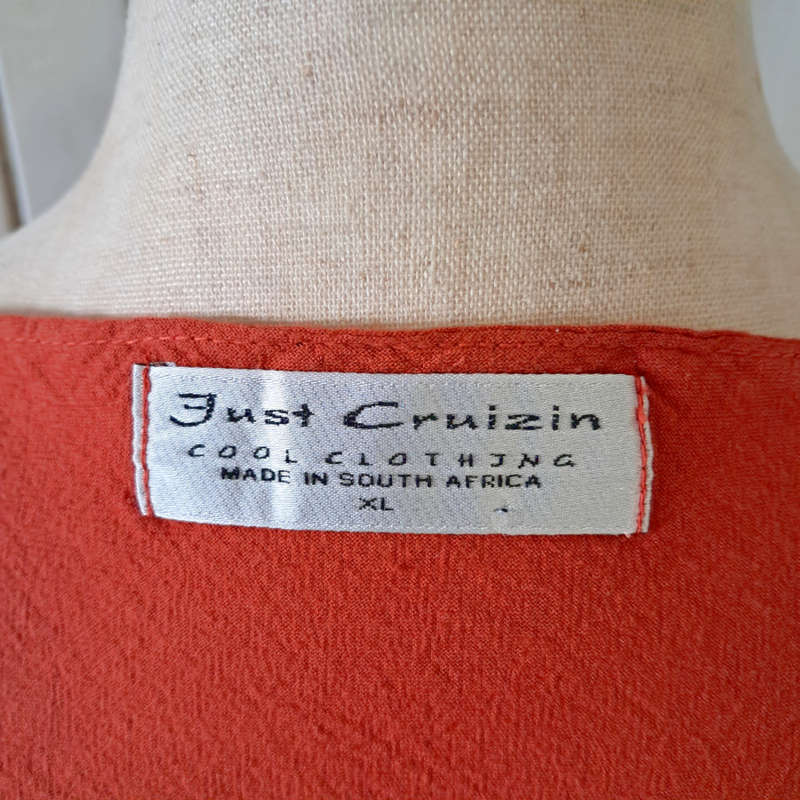 JUST CRUIZIN 100% COTTON TOP - DEEP RUST