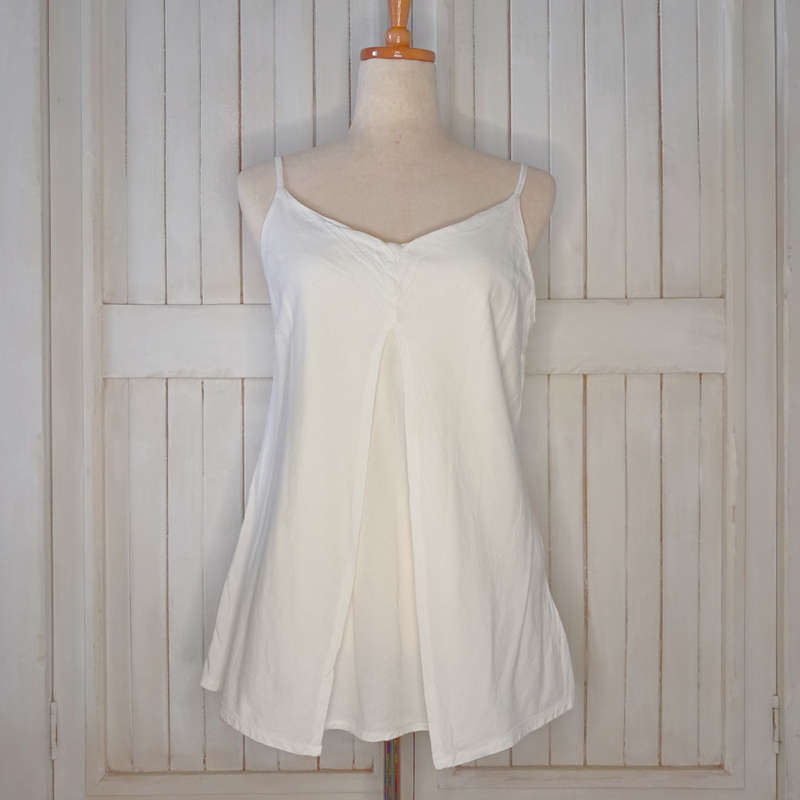 JUST CRUIZIN 100% COTTON TOP - WHITE