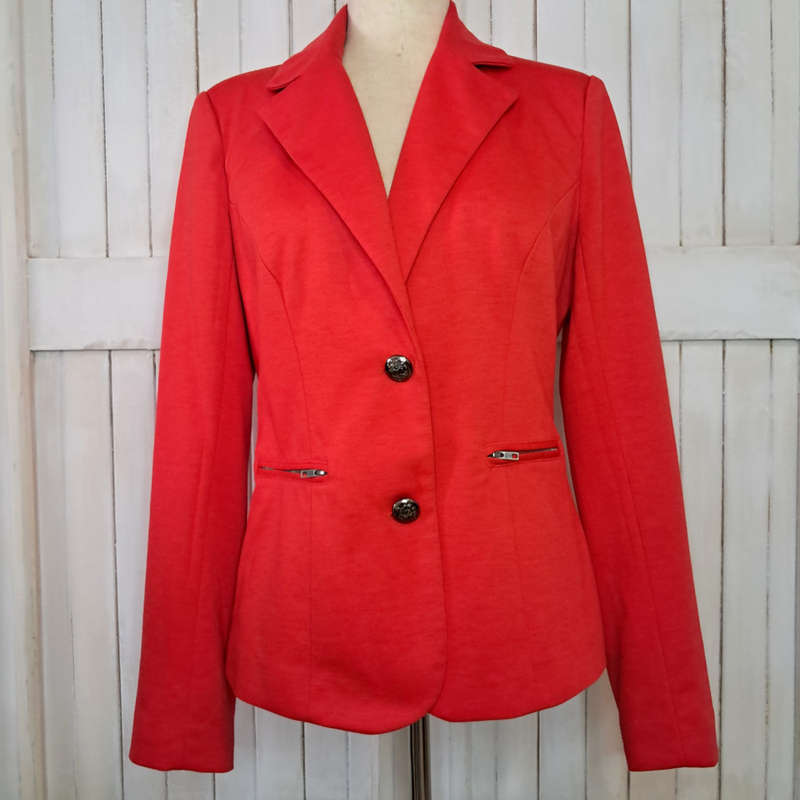 BLAZER WITH MILITARY STYLE BUTTONS - ORANGE