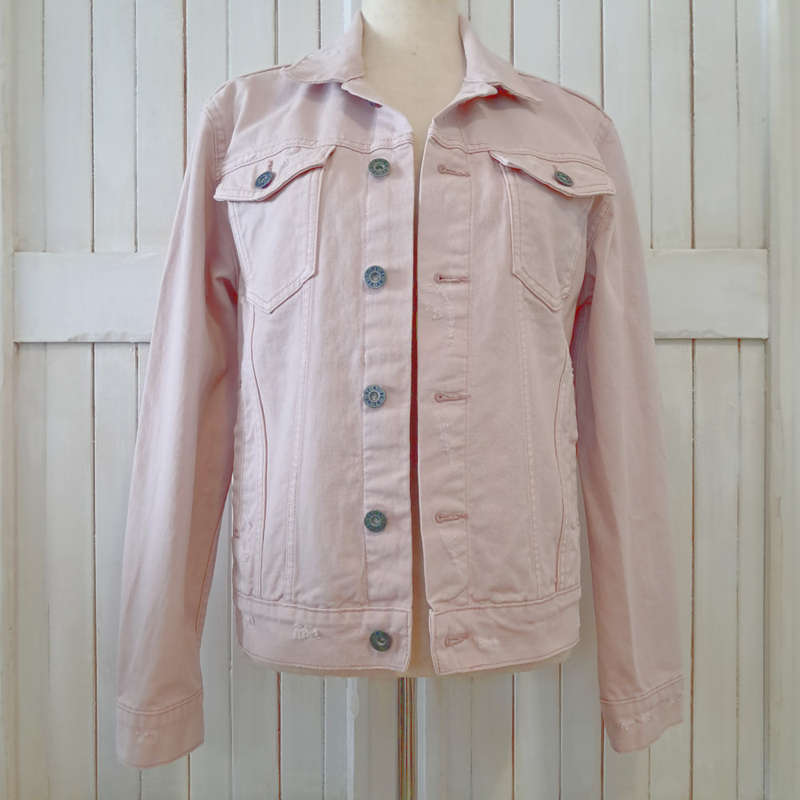 WOOLWORTHS RE DENIM JACKET - LIGHT PINK