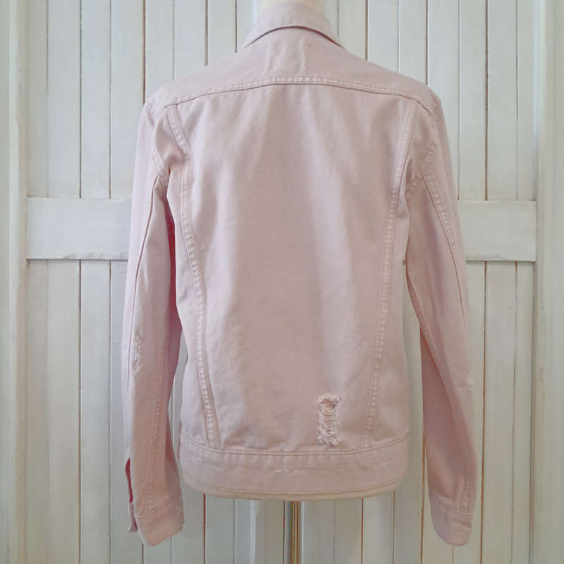 WOOLWORTHS RE DENIM JACKET - LIGHT PINK