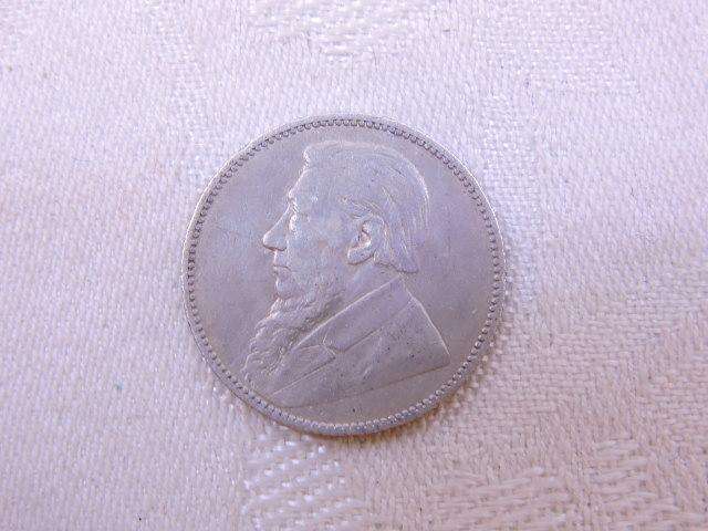 1894 ZAR 1 SHILLING Silver Coin Paul Kruger .925 Sterling #LOW STARTING BID#