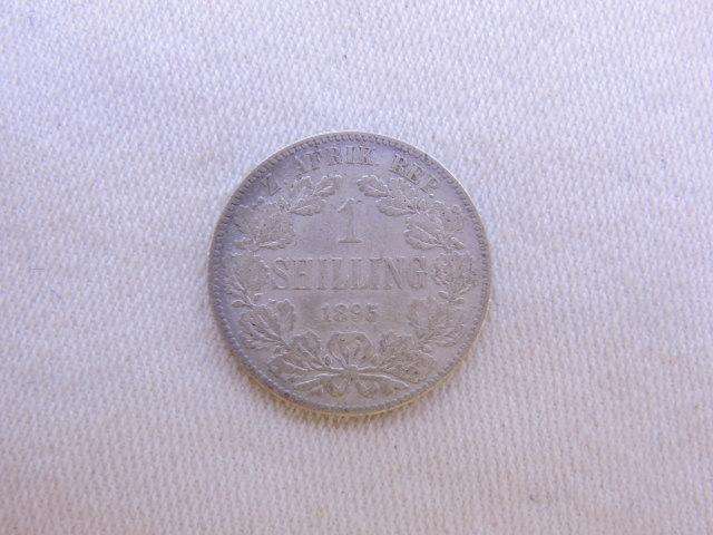 1895 ZAR 1 SHILLING Silver Coin Paul Kruger .925 Sterling #LOW STARTING BID#