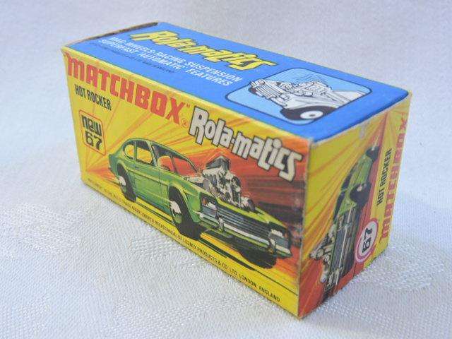Matchbox FORD CAPRI Hot Rocker Rolamatics New 67 Mint in Box ( Green ) Like Hot Wheels