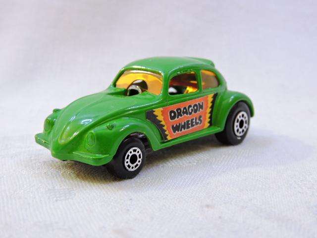Matchbox VOLKSWAGEN VW BEETLE Dragon Wheels Superfast 43 Mint in Box ( Green ) Like Hot Wheels