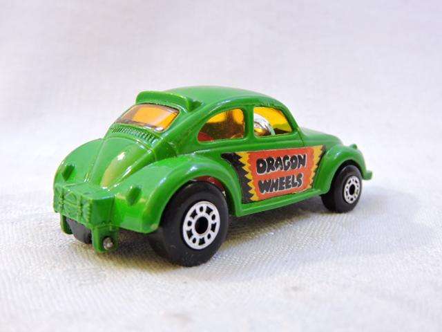 Matchbox VOLKSWAGEN VW BEETLE Dragon Wheels Superfast 43 Mint in Box ( Green ) Like Hot Wheels