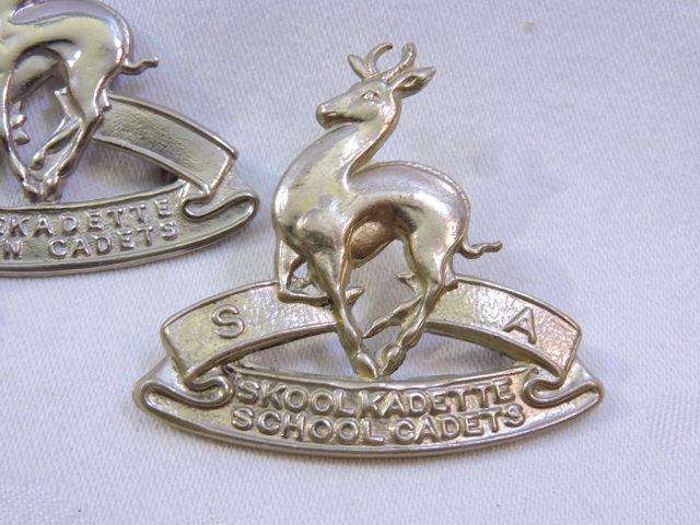 South African Union, School & Cadet Kadet Cadet Cap Beret badges x 3 different  #Awesome#