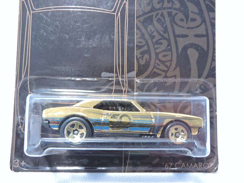 Hot Wheels 50th Anneversary Black & Gold Chevy Chevrolet Chase Car ( Gold ) Scarce & Hard to find.